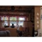 Burlap and Gingham valance