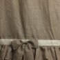 40"X85"Burlap curtains with cream and natural ruffules