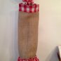 Burlap and Gingham Grocery Bag holder