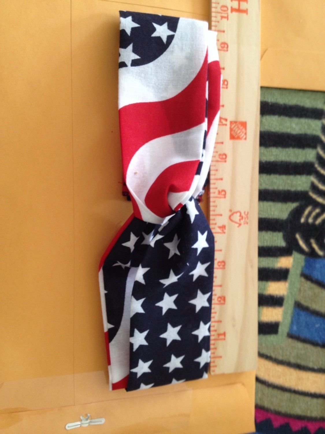 Handmade american flag twisted headband