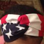 Handmade american flag head band