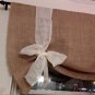 Natural Burlap Tie Up Valance
