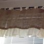 Burlap Valance with Ruffles