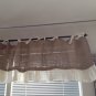 Burlap Valance with Ruffles
