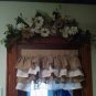 Burlap Ruffled Valance