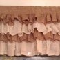 Burlap Ruffled Valance