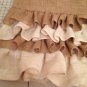 Burlap Ruffled Valance