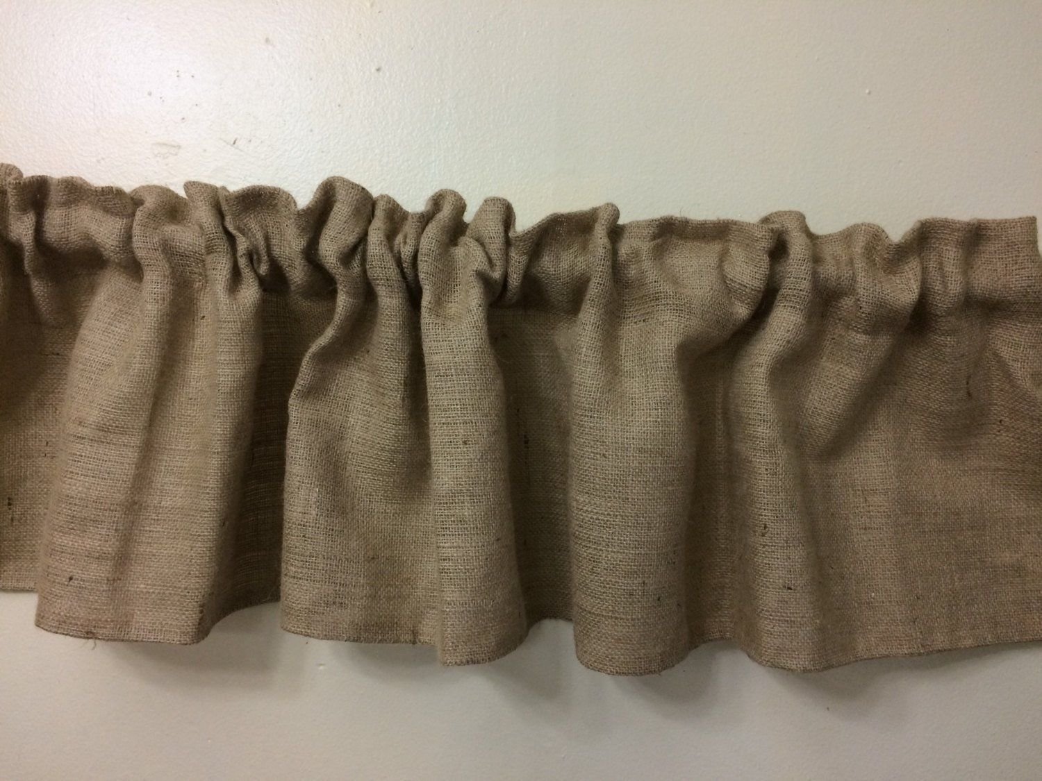 Burlap Valance Great Rustic Look