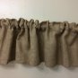 Burlap Valance Great Rustic Look