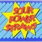 Sour Power Candy Straws, Blue Raspberry, 24-Count