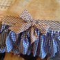 Natural Burlap Runner With your choice of ruffle's color