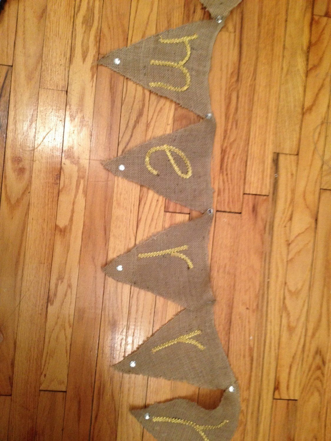Holidays  burlap banner Be Merry Burlap Christmas banner