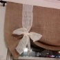 BurlapTie Up Valance