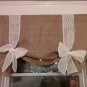 BurlapTie Up Valance