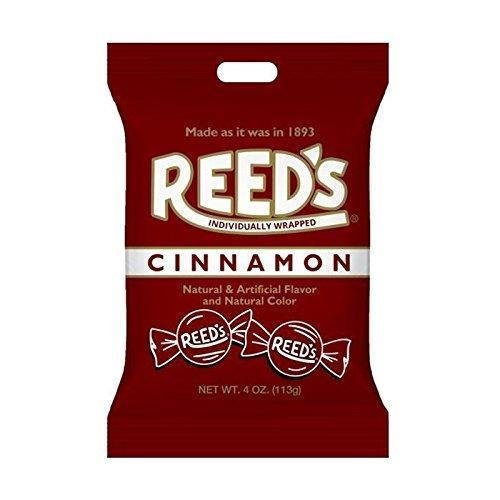 Reeds Cinnamon Hard Candy Peg Bag 4 oz (Pack of 12)