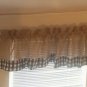 Handmade Burlap Valance 72 x 15