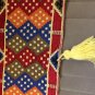 Burlap valance,Boho chic, fall spirit valance