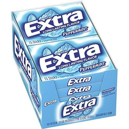 Extra Peppermint Sugarfree Gum 15 Count (Pack of 20)