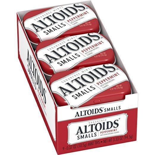 36  PACK Altoids Smalls Peppermint Sugarfree Mints, 0.37 Ounce,  50 PICES