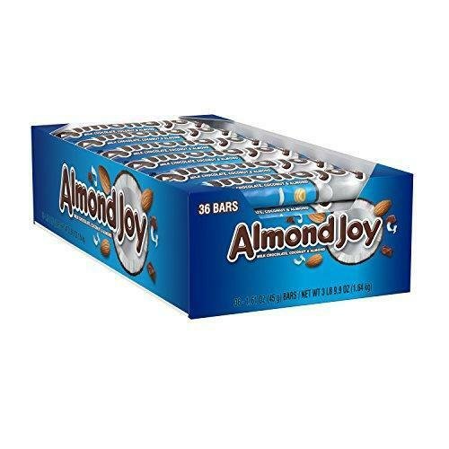 Peter Paul  ALMOND JOY, Chocolate Coconut Candy Bar (Pack of 24)
