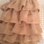 Ruffled Burlap Valance with 4 tires of burlap