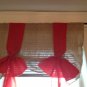 Burlap Tie Up Valance Holiday spirits