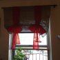 Burlap Tie Up Valance Holiday spirits