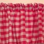 Red Gingham Valance