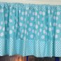 Teal Polka Dots valance 80 x 24