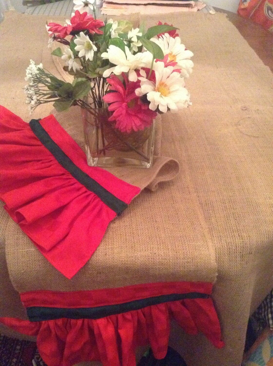 Christmas BurlapTable Runner