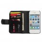 Card Holder Flip Wallet Leather Case Cover Skin For iPhone 4 4S
