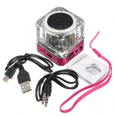 Mini LCD Music SD/TF Player Speaker FM Radio For iPhone Smartphone