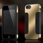 Hybrid Plated PC Soft Silicon Double Layer Case For iPhone 4 4S 5 5S