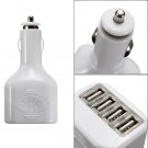4 USB Ports 2A Mini Auto Car Power Charger Adapter For iPhone iPad