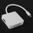 3 in 1 Mini Display Port To DP HDMI DVI Adapter For MAC Pro Air