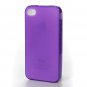 Conjoined Anti-Dust Cap Soft Rubber TPU Matte Case For iPhone 4 4S