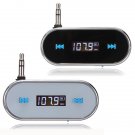 Wireless 3.5mm Handsfree LCD Display Fm Transmitter For iPhone iPod