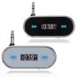 Wireless 3.5mm Handsfree LCD Display Fm Transmitter For iPhone iPod