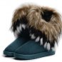 Artificial Fox Rabbit Fur Winter Snow Ankle Boots