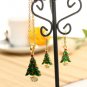 Christmas Tree Santa Claus Enamel Jewelry Set Necklace Earrings