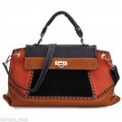 Retro Patchwork Handbag Crossbody Bag