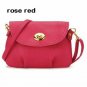 Pure Color PU Leather Satchel Bag