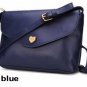 PU Leather Pure Color Crossbody Bag