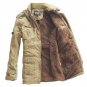 Men Outdoor Coat Thicken Cotton-Padded Hoodie Jacket