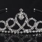 Silver Crystle Wedding Bridal Tiara Alloy Crown Bride Head Band