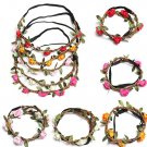 Boho Garland Weave Wreaths Wedding Beach Floral Elastic Hairband