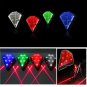 Bicycle Waterproof 3-Mode 8-LED Colorful Bicycle Laser Tail Light