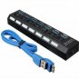 High Speed 7 Ports USB 3.0 External HUB Adapter
