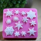 3D Silicone Snowflakes Cake Fondant Decoration Mold