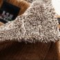 PU Leather Slim Fit Plush Lining Warm Jacket